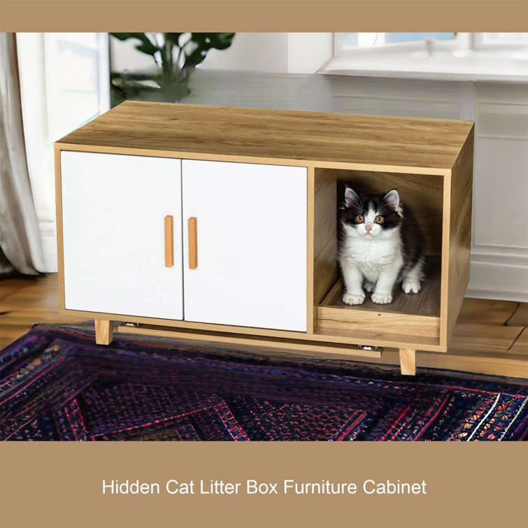 Wayfair modern cat litter cheap box